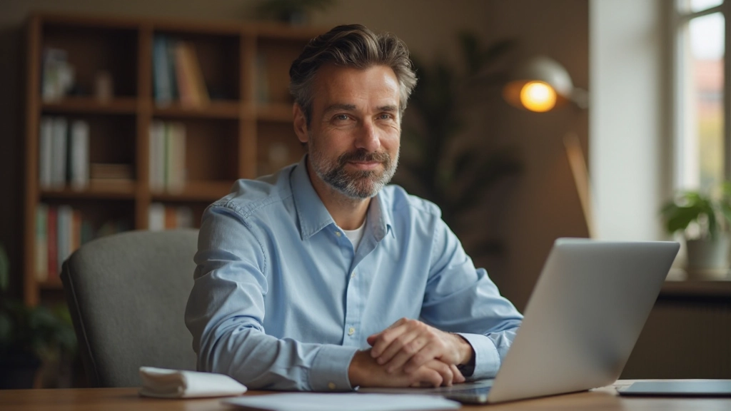 Persona en videoconferencia presentando un gráfico de estructura de metas